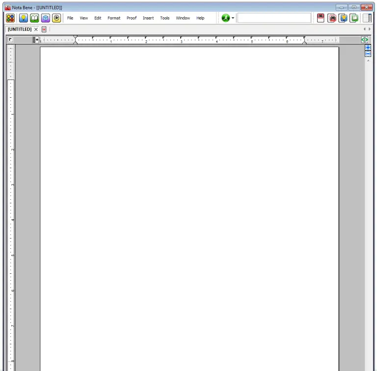 NOTA BENE CLEAN SCREEN (NO TABBED TOOLBAR)