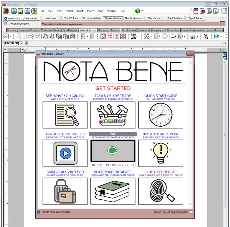 NOTA BENE GATEWAY